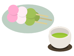 お団子とお茶
