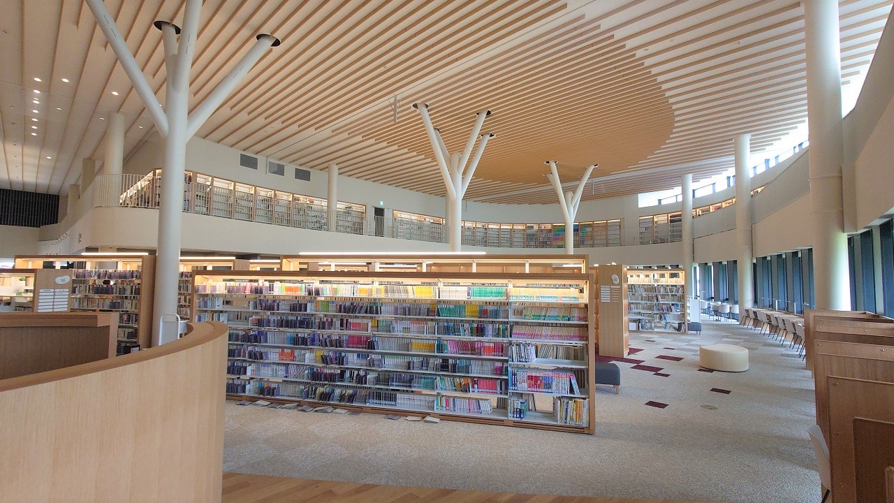 図書館一般書エリアの様子