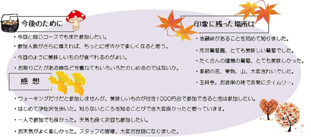 参加者の声の画像