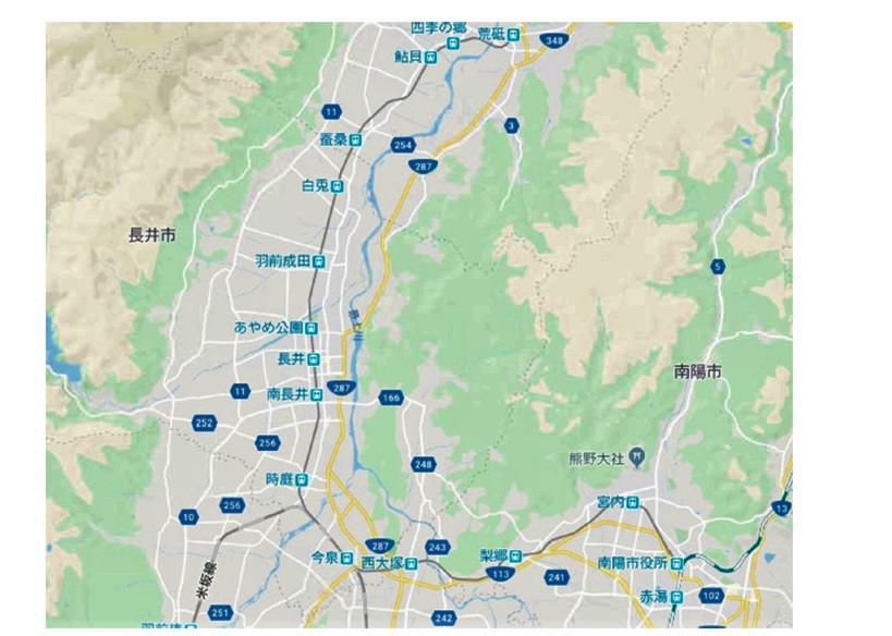 長井市マップ