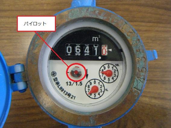 水道メーターの図の写真