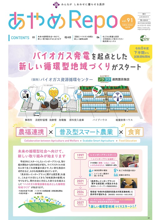 あやめRepo(れぽ)vol.91「バイオガス発電を起点とした新しい循環型地域づくり」【2026年4月号】