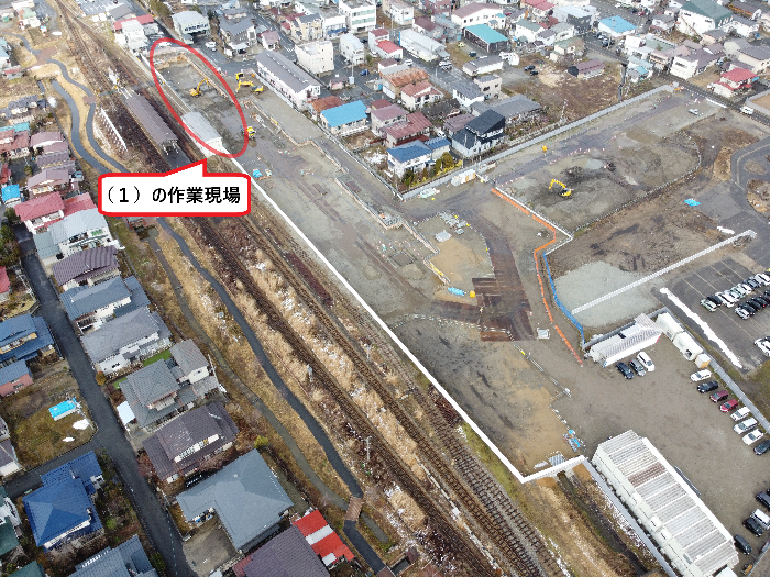 新庁舎全景(上空)