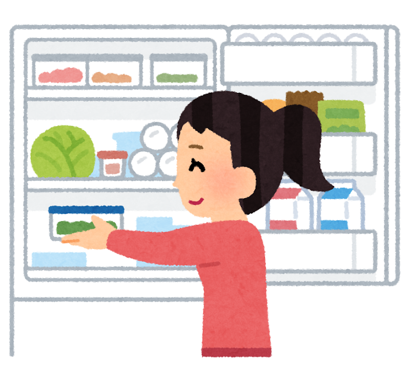 冷蔵庫へ保存