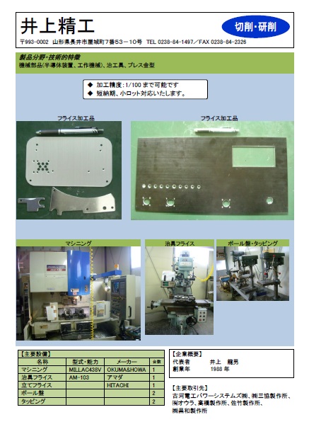 井上精工PDF表紙