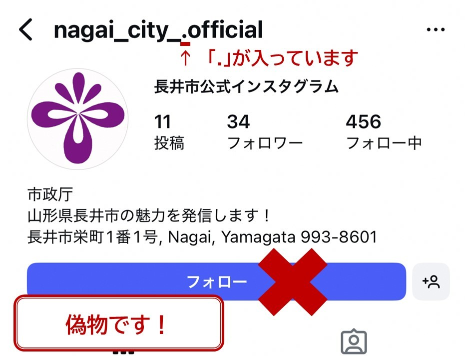 インスタ偽アカ