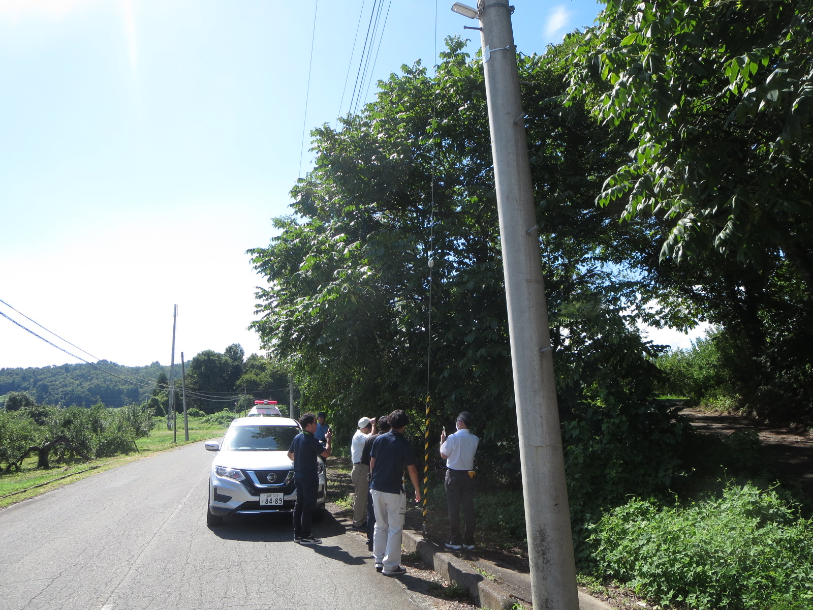 伊佐沢小学校区通学路安全点検